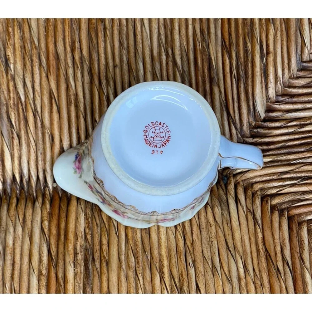 Vintage GOLD CASTLE Hostess Pattern Creamer Japan